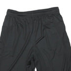 REEBOK Mens Shorts Black Casual L W26 Sports Logo Regular Fit Polyester