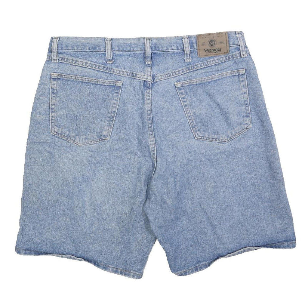 WRANGLER Mens Denim Blue Casual Shorts XL W38 Cotton Blend Classic Fit