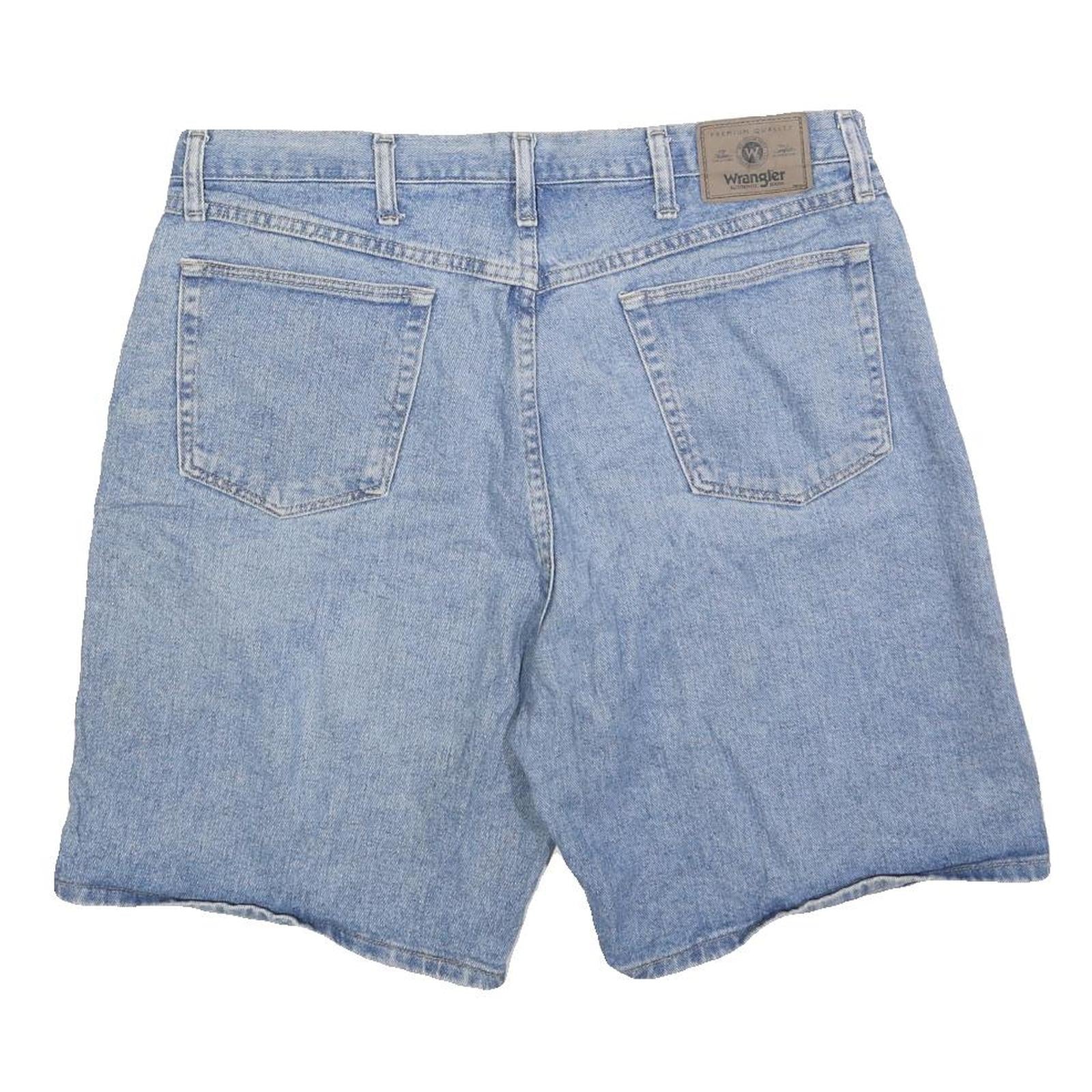 WRANGLER Mens Denim Blue Casual Shorts XL W38 Cotton Blend Classic Fit