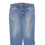 CARHARTT Mens Regular Fit Blue Denim Jeans W36 L32 Classic Cotton Zip