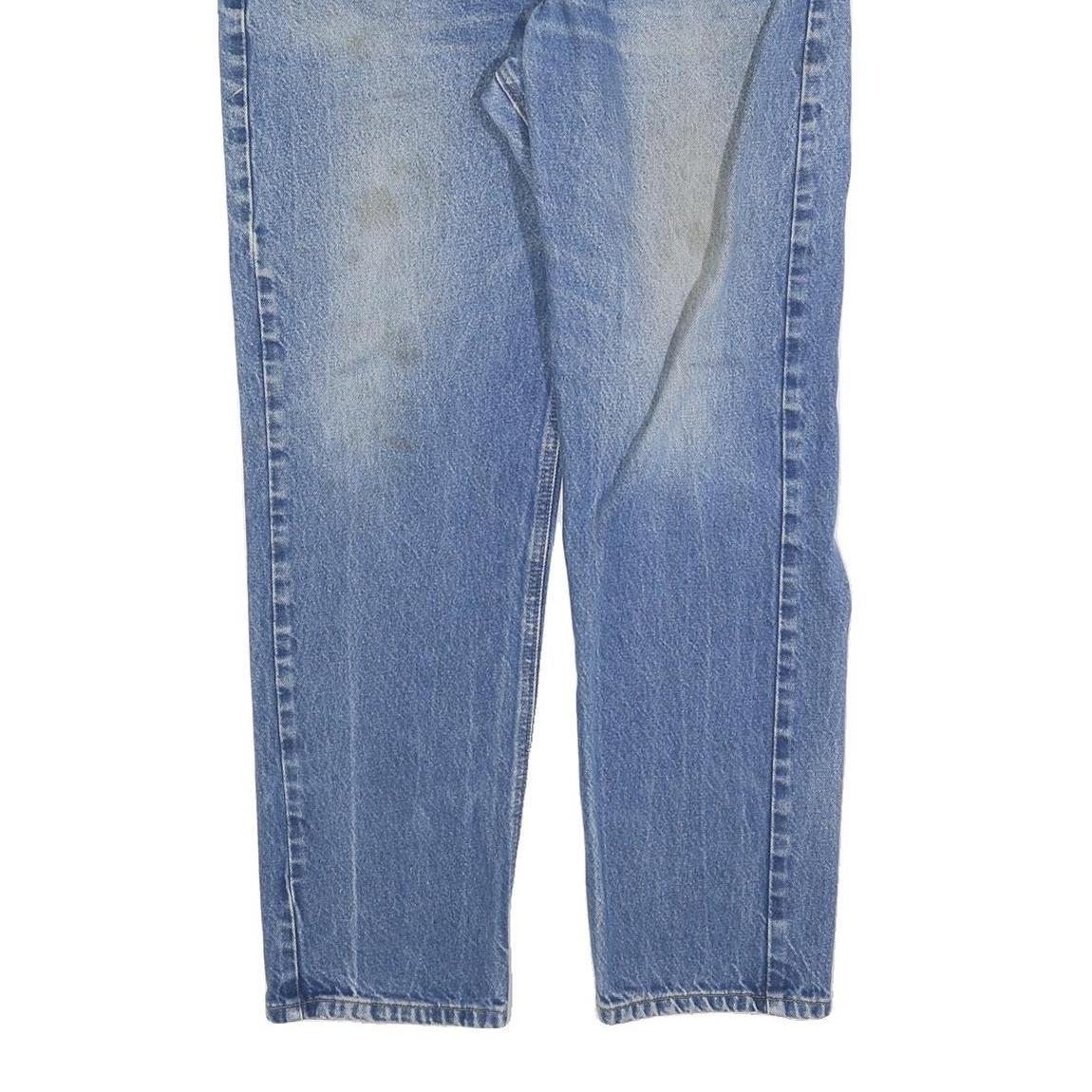 CARHARTT Mens Regular Fit Blue Denim Jeans W36 L32 Classic Cotton Zip