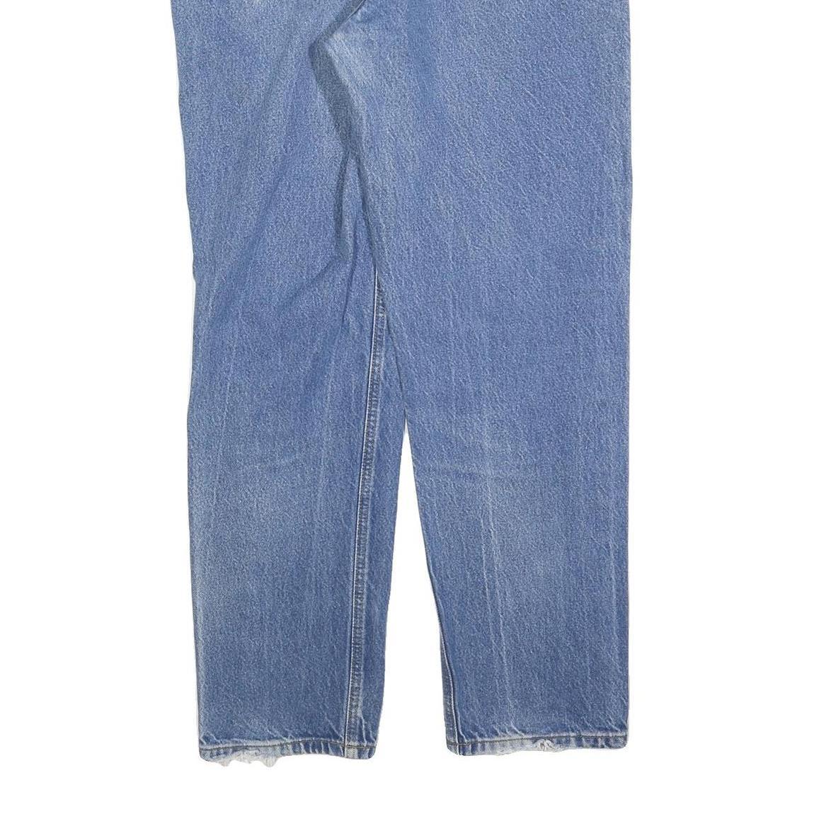 CARHARTT Mens Regular Fit Blue Denim Jeans W36 L32 Classic Cotton Zip