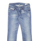DIESEL Womens Slim Blue Denim Straight Jeans Cotton Blend W28 L27 Classic Blue