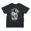 ZION Mens Black Bob Marley Graphic T-Shirt L Short Sleeve Crew Neck Casual