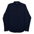 REPLAY Slim Fit Mens Plain Shirt Blue Long Sleeve M