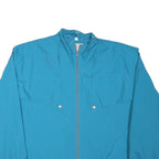 VVC Mens Blue Jacket L Polyester Blend Plain Zip Lightweight Casual