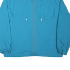 VVC Mens Blue Jacket L Polyester Blend Plain Zip Lightweight Casual