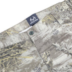 REAL TREE Mens Cotton Blend Beige Camouflage Relaxed Cargo Trousers W42 L32