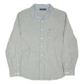 NAUTICA Mens Grey Cotton Blend Casual Shirt 2XL Long Sleeve Button Collar
