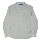 NAUTICA Mens Grey Cotton Blend Casual Shirt 2XL Long Sleeve Button Collar