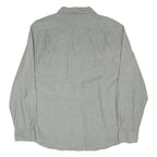 NAUTICA Mens Grey Cotton Blend Casual Shirt 2XL Long Sleeve Button Collar