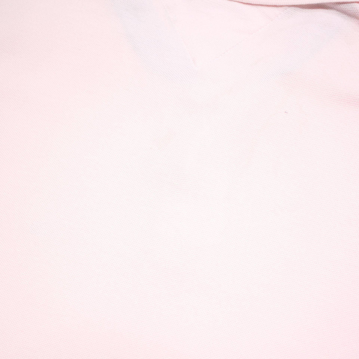 TOMMY HILFIGER Mens Pink Short Sleeve Plain XL Cotton Blend Polo Shirt Classic