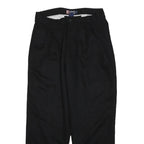 CHAPS RALPH LAUREN Mens Black Regular Fit Straight Leg Trousers W32 L30 Cotton