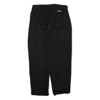 CHAPS RALPH LAUREN Mens Black Regular Fit Straight Leg Trousers W32 L30 Cotton