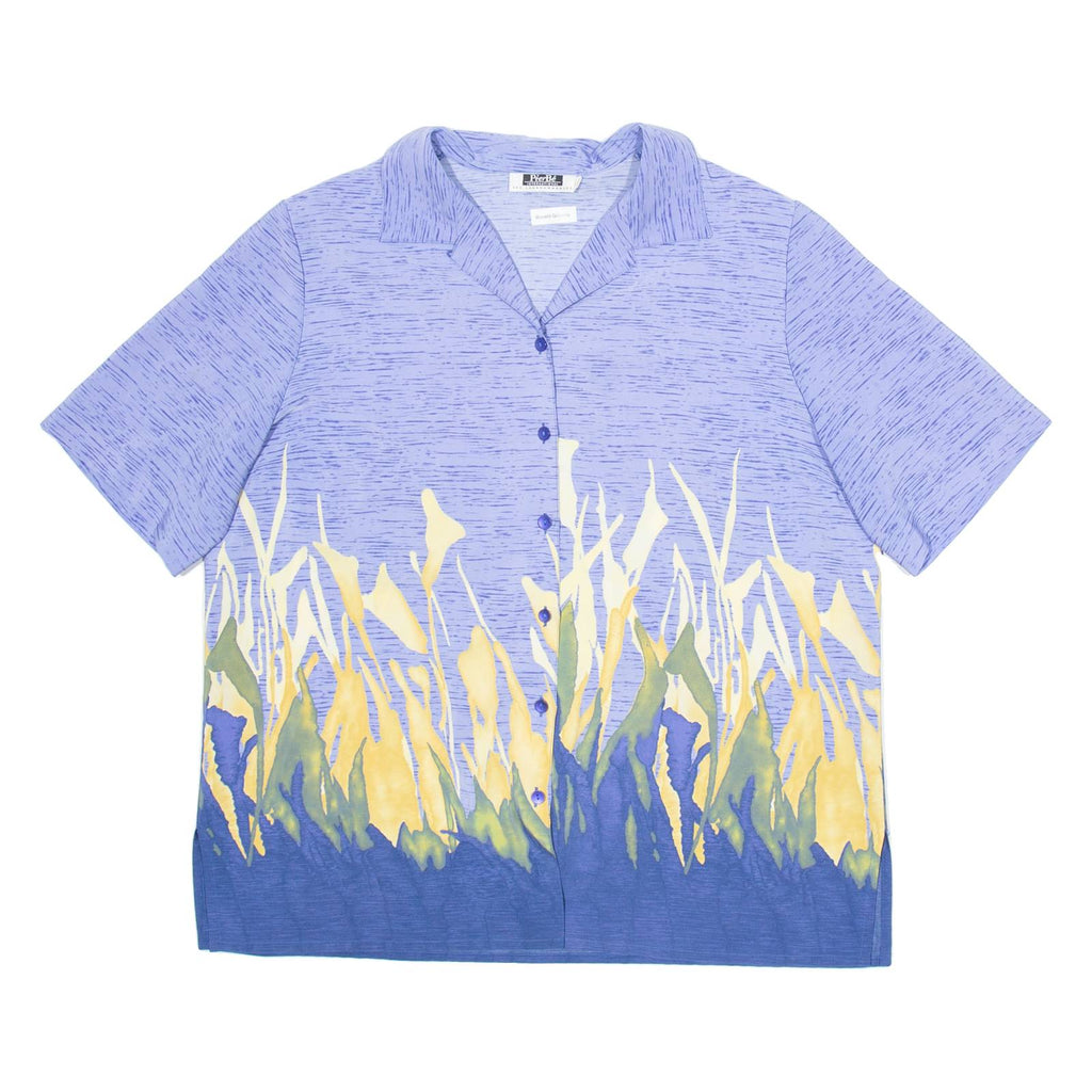 PIER BE Womens Shirt Blue Floral L