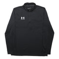 UNDER ARMOUR Mens Black Pullover Jumper Plain Crew Neck Regular Fit M