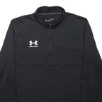 UNDER ARMOUR Mens Black Pullover Jumper Plain Crew Neck Regular Fit M