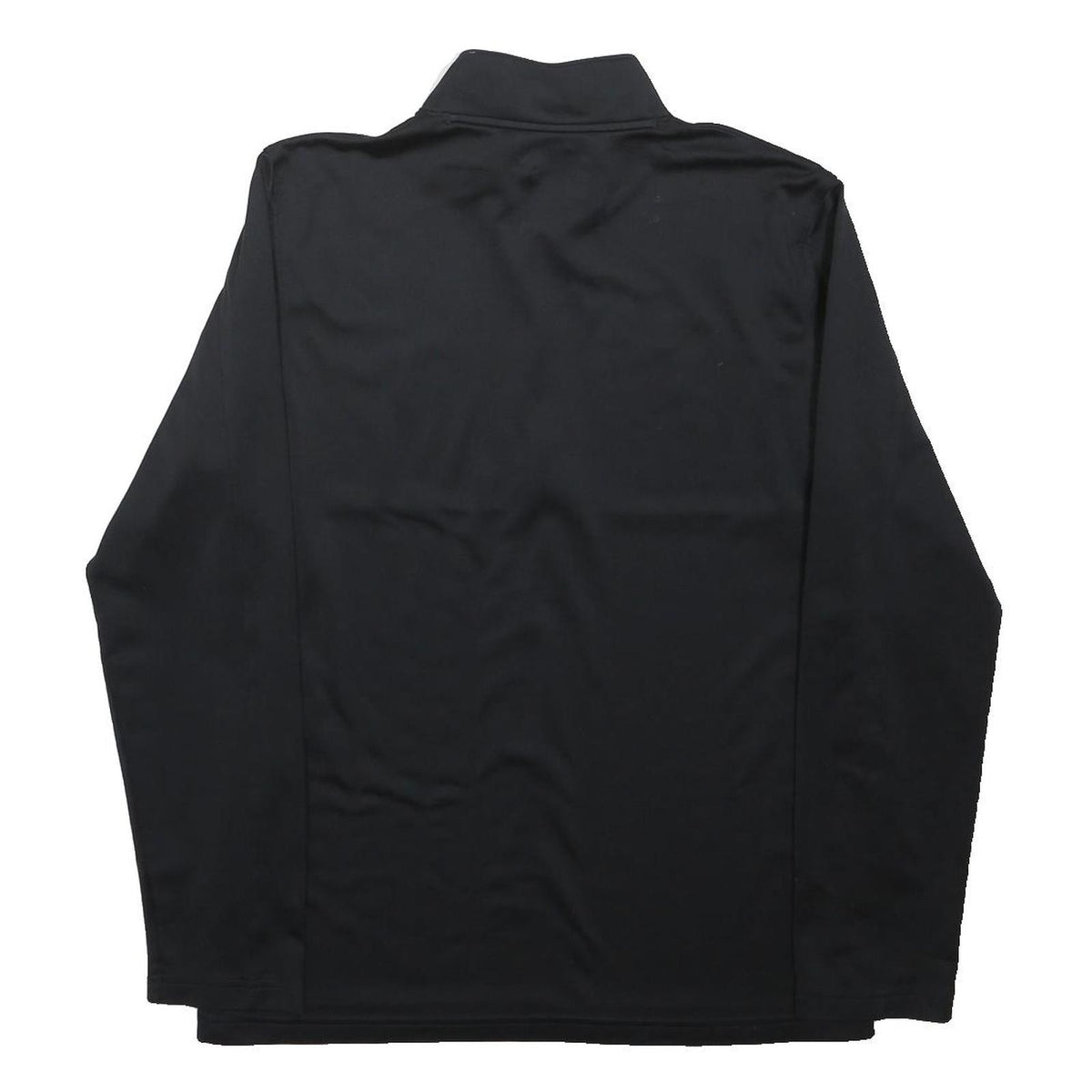 UNDER ARMOUR Mens Black Pullover Jumper Plain Crew Neck Regular Fit M