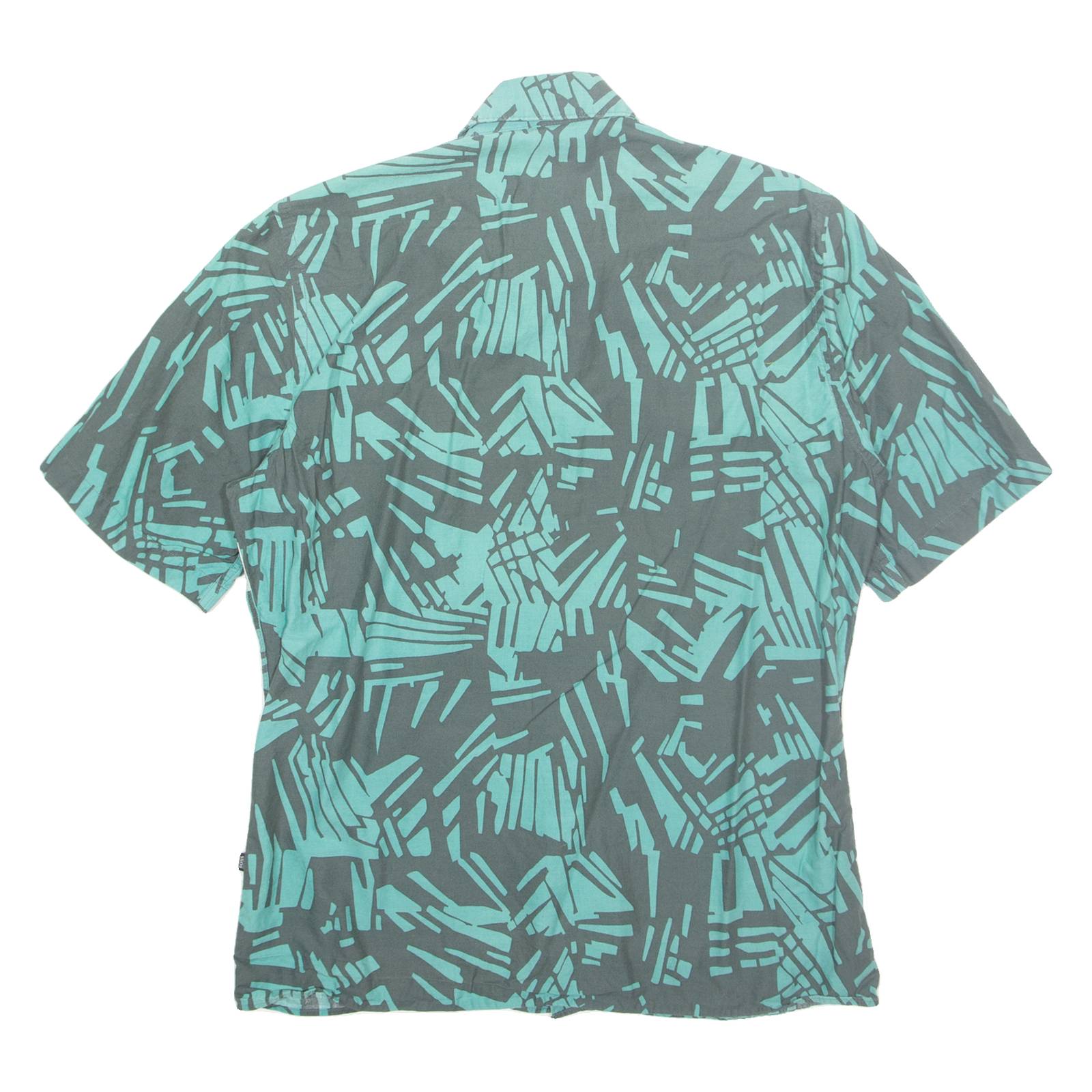 BOSS HUGO BOSS Mens Shirt Green Crazy Pattern M