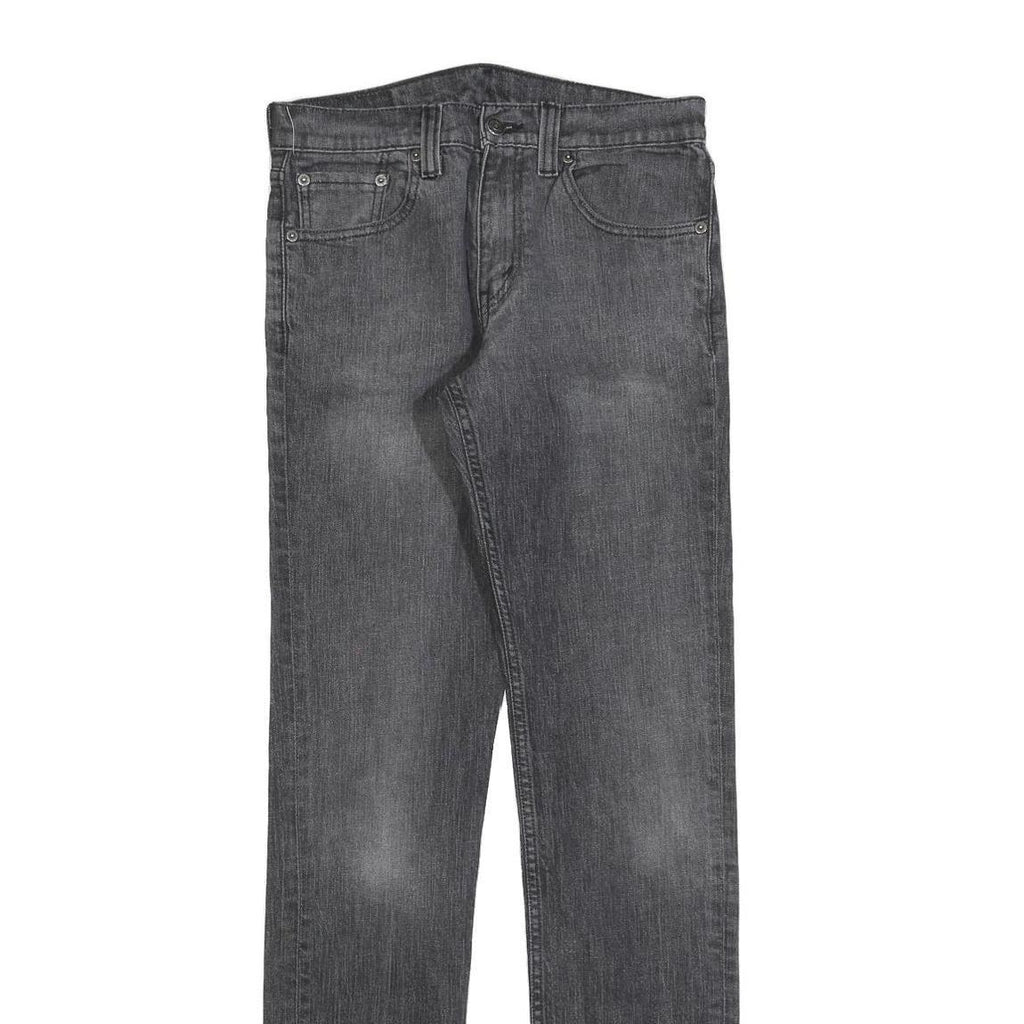 LEVI'S Mens Jeans Black Slim Skinny Denim Medium W30 L34 Classic Fit Zip Closure