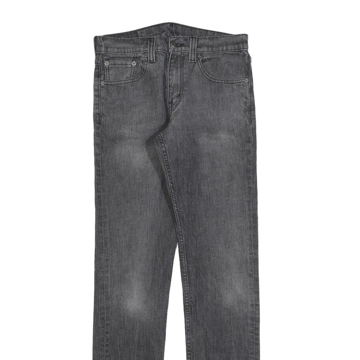 LEVI'S Mens Jeans Black Slim Skinny Denim Medium W30 L34 Classic Fit Zip Closure