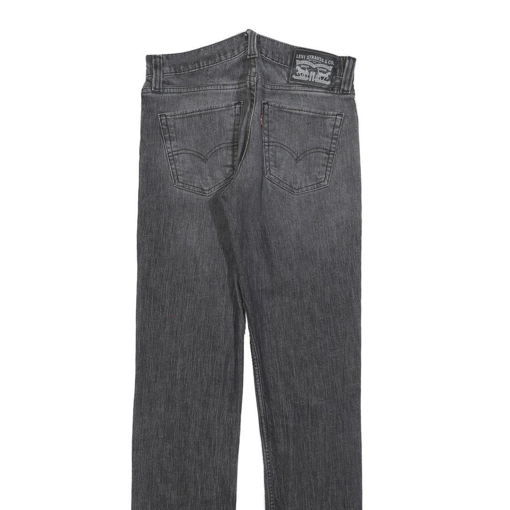 LEVI'S Mens Jeans Black Slim Skinny Denim Medium W30 L34 Classic Fit Zip Closure