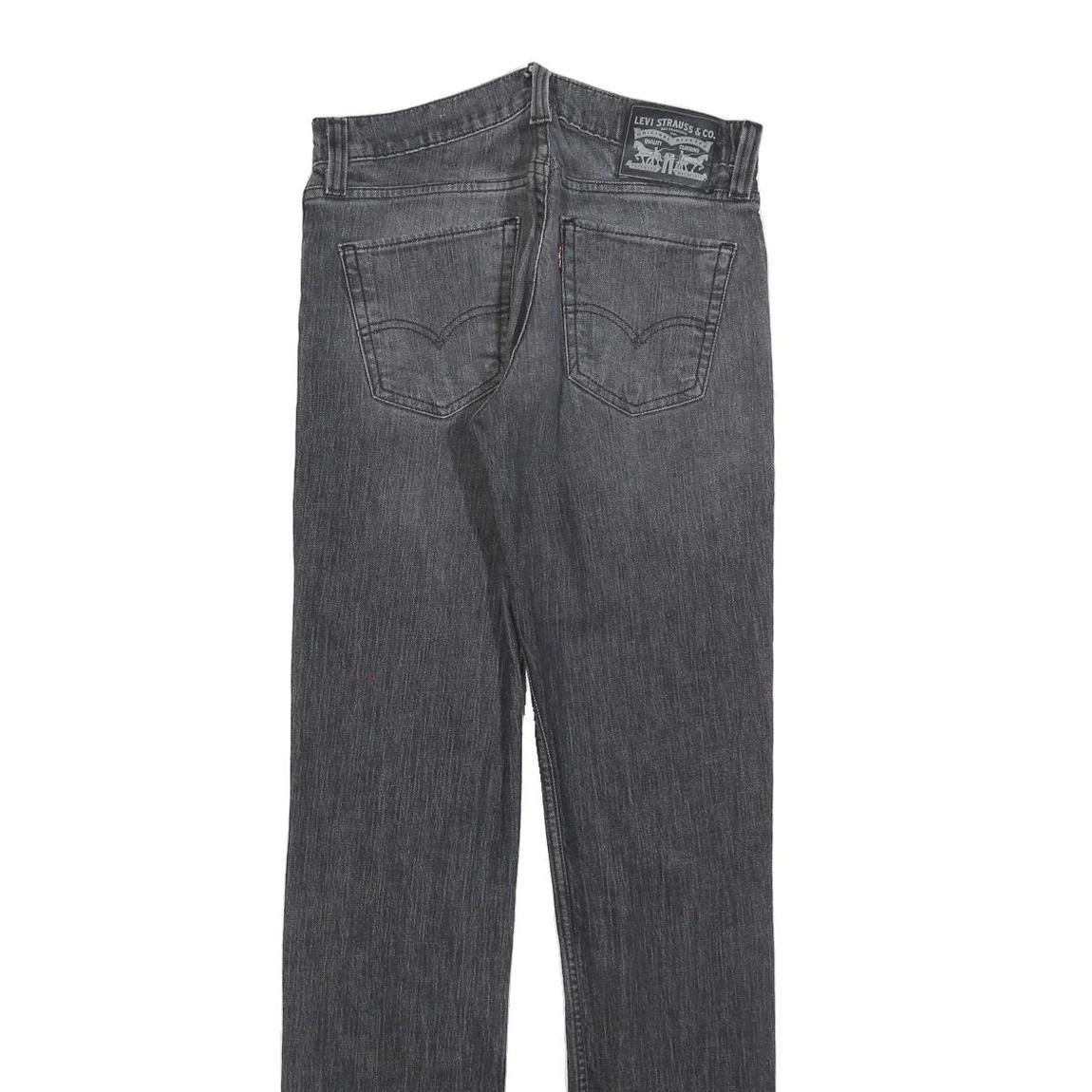 LEVI'S Mens Jeans Black Slim Skinny Denim Medium W30 L34 Classic Fit Zip Closure