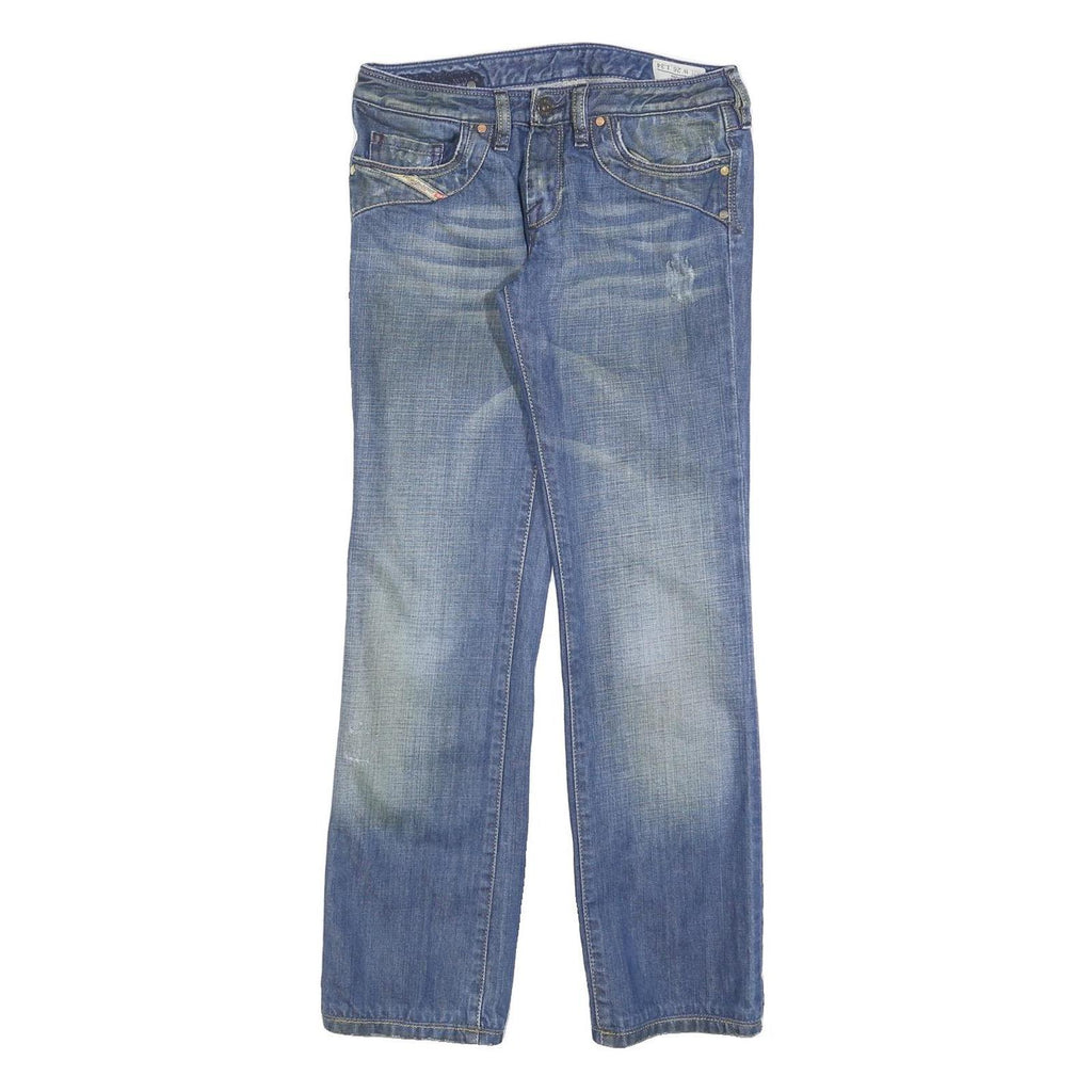 DIESEL Womens Jeans Blue Slim Straight Denim Medium W26 L28 Stylish Detail