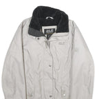 JACK WOLFSKIN Womens Beige Jacket UK 12 Polyester Outdoor Zip Plain