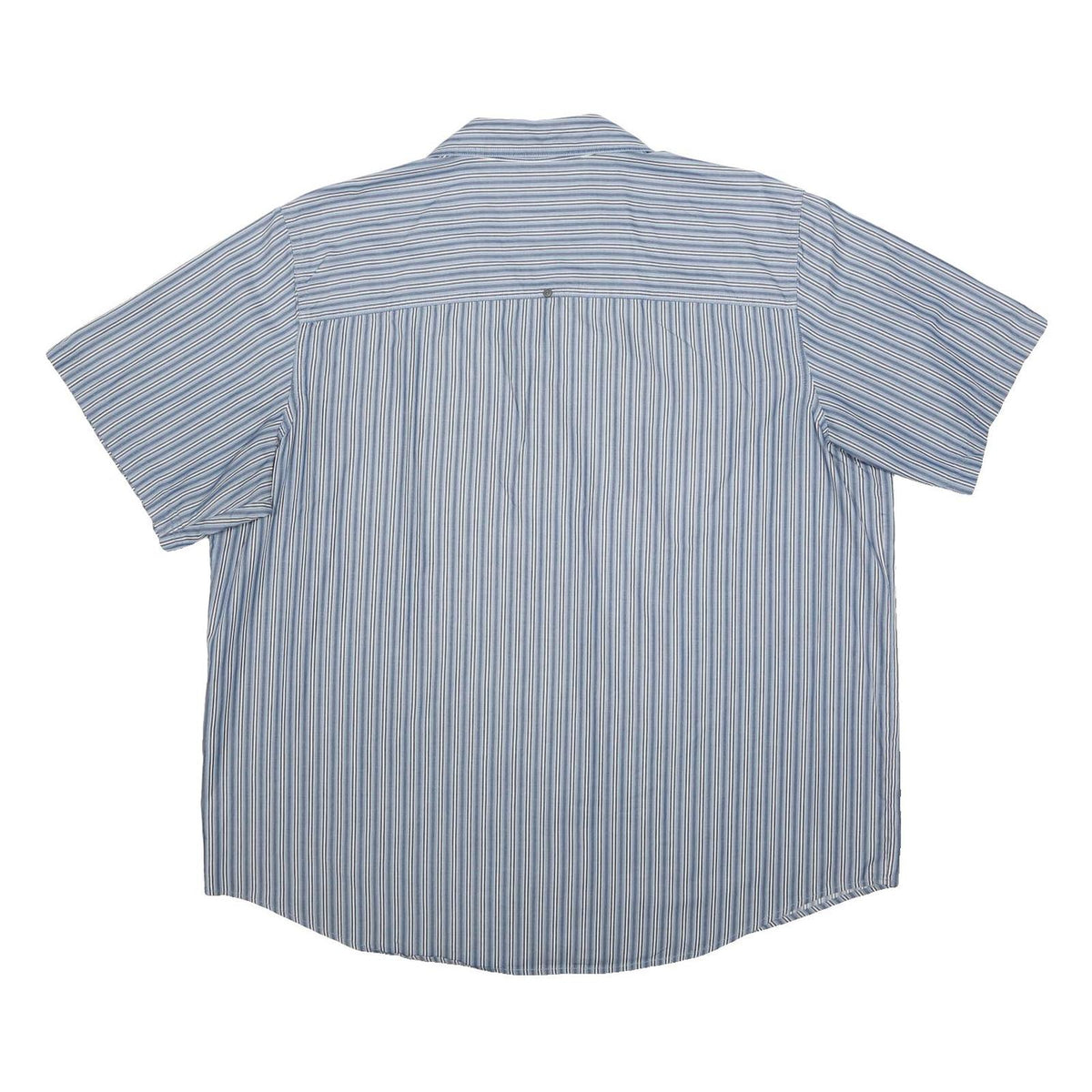 HARLEY DAVIDSON Mens Blue Striped Shirt 2XL Cotton Blend Casual Button Shirt
