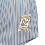 HARLEY DAVIDSON Mens Blue Striped Shirt 2XL Cotton Blend Casual Button Shirt