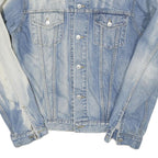 LEVI'S Mens Blue Denim Button Jacket XS Cotton Blend Classic Casual