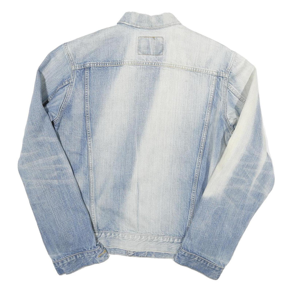 LEVI'S Mens Blue Denim Button Jacket XS Cotton Blend Classic Casual