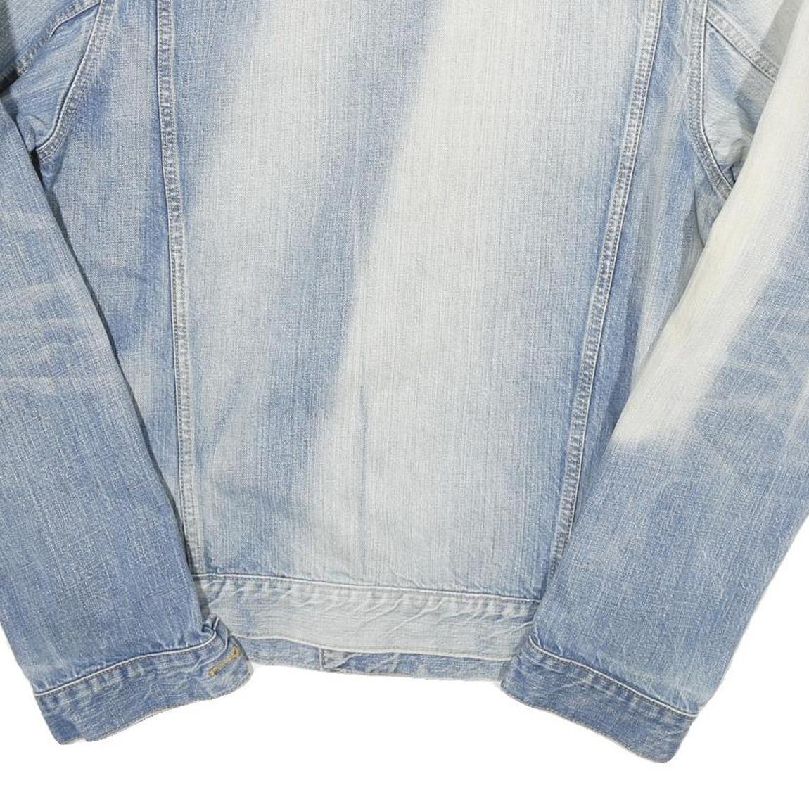 LEVI'S Mens Blue Denim Button Jacket XS Cotton Blend Classic Casual