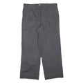 MARSUM Mens Cotton Blend Relaxed Grey Trousers W34 L27 Button Closure Workwear