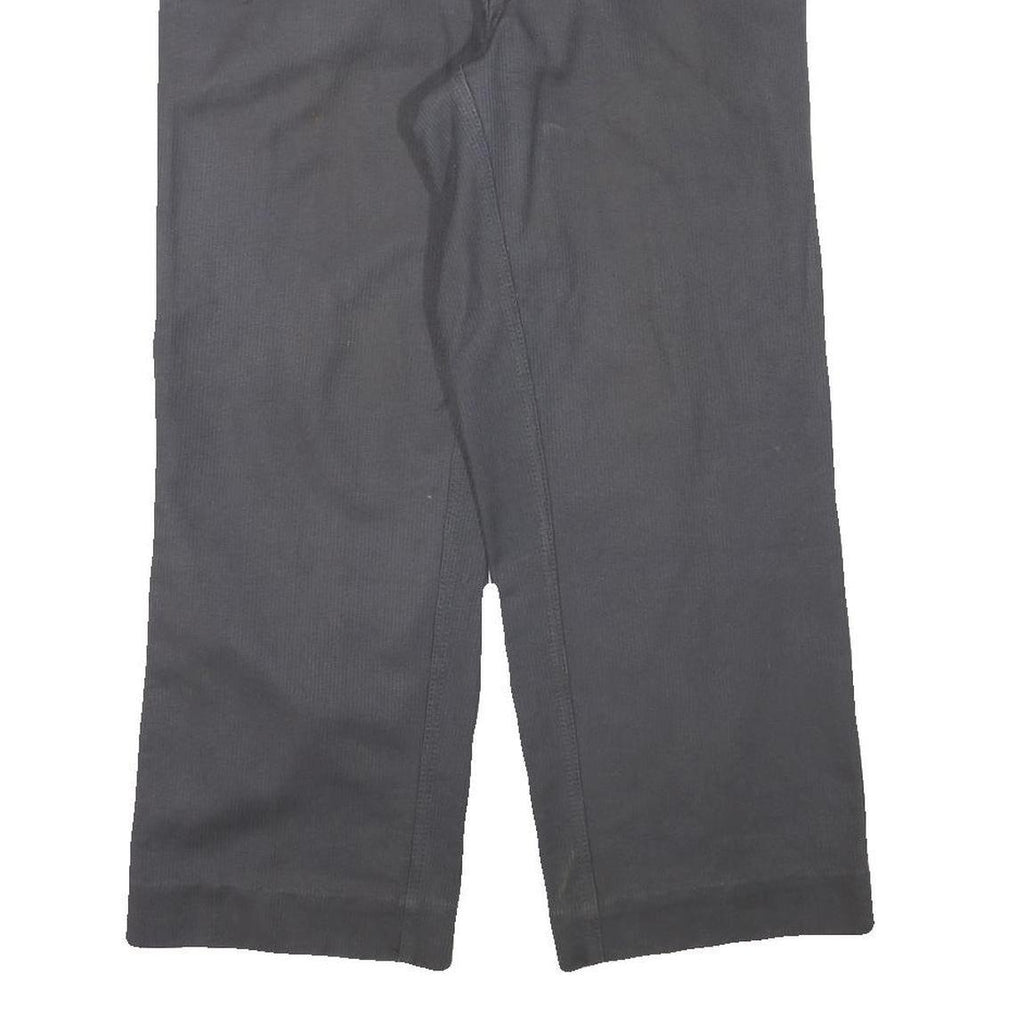 MARSUM Mens Cotton Blend Relaxed Grey Trousers W34 L27 Button Closure Workwear