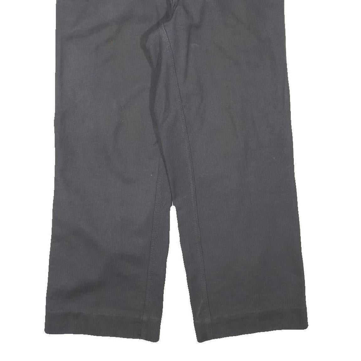 MARSUM Mens Cotton Blend Relaxed Grey Trousers W34 L27 Button Closure Workwear