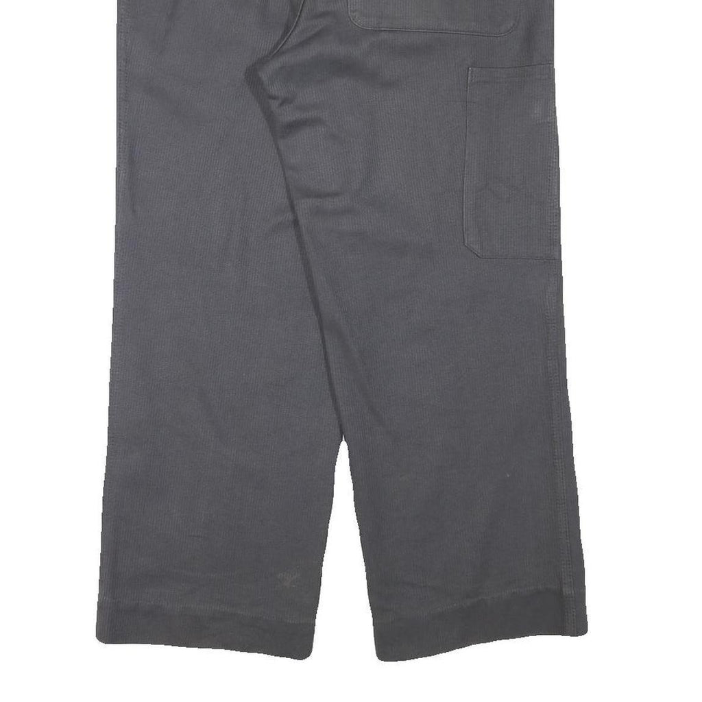 MARSUM Mens Cotton Blend Relaxed Grey Trousers W34 L27 Button Closure Workwear