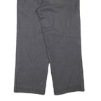 MARSUM Mens Cotton Blend Relaxed Grey Trousers W34 L27 Button Closure Workwear