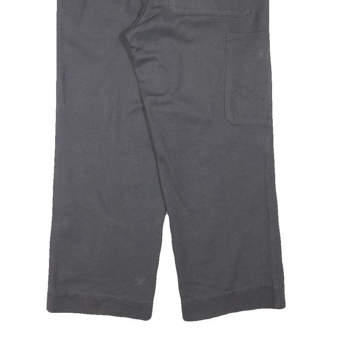 MARSUM Mens Cotton Blend Relaxed Grey Trousers W34 L27 Button Closure Workwear