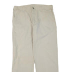CARHARTT Mens Cotton Blend Beige Regular Straight Trousers W38 L30 Workwear