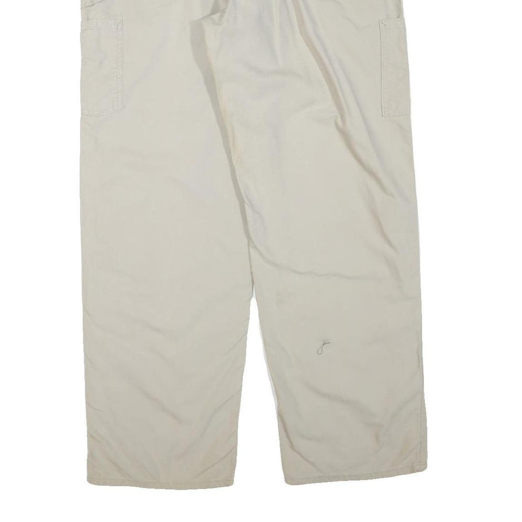 CARHARTT Mens Cotton Blend Beige Regular Straight Trousers W38 L30 Workwear
