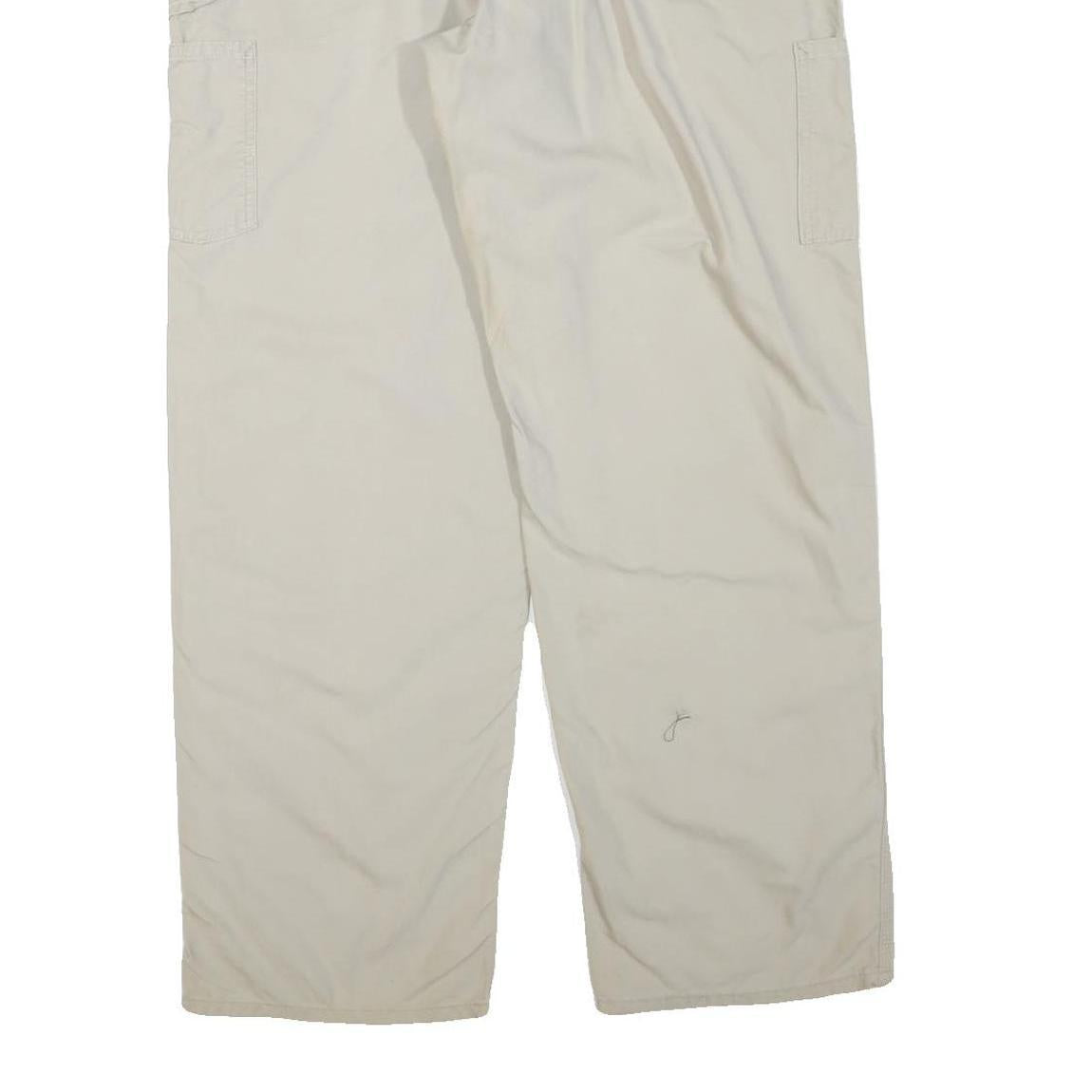 CARHARTT Mens Cotton Blend Beige Regular Straight Trousers W38 L30 Workwear