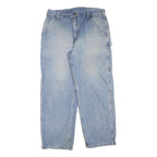 CARHARTT Womens Regular Fit Blue Denim Jeans W36 L30 Utility Workwear
