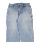 CARHARTT Womens Regular Fit Blue Denim Jeans W36 L30 Utility Workwear