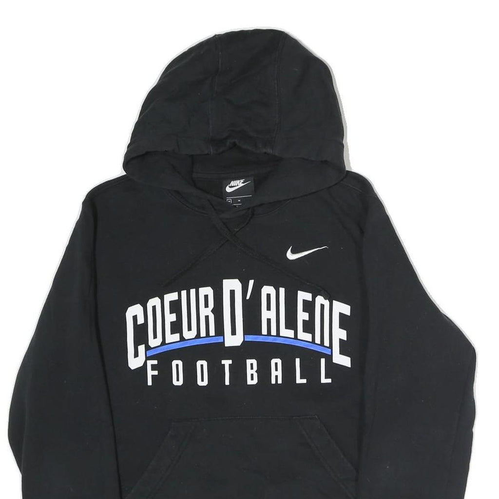 NIKE Womens Black Coeur D'Alene Football Pullover Hoodie M Cotton Sports