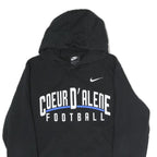 NIKE Womens Black Coeur D'Alene Football Pullover Hoodie M Cotton Sports