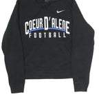 NIKE Womens Black Coeur D'Alene Football Pullover Hoodie M Cotton Sports