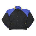 TN MOUNTAIN Mens Black & Blue Outdoor Jacket XL Polyester Blend Zip Colourblock