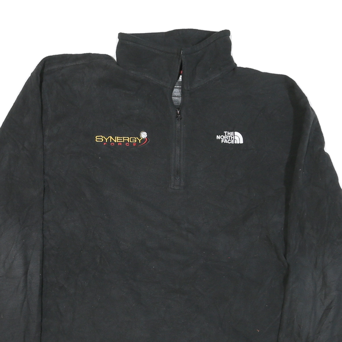 THE NORTH FACE Mens Black Synergy Force Patterned Pullover Crew Neck Polyester